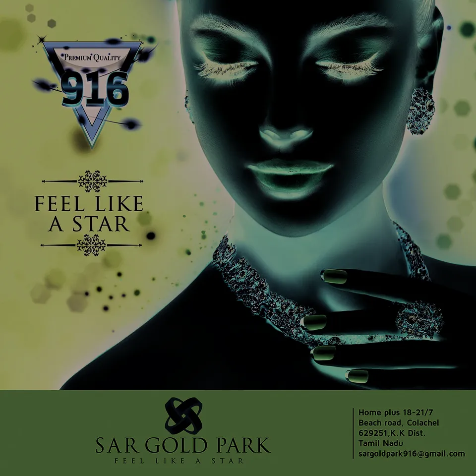 SAR Gold Park 916 premium quality creative: a portrait in violet light, “Feel like a star”