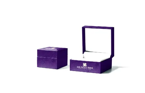 SAR Gold Park jewellery box set in white, cream and black