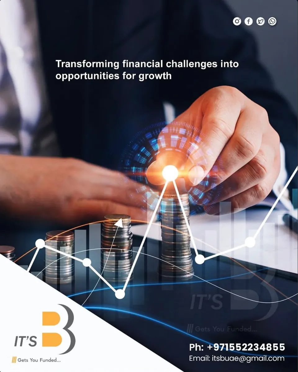 It's B poster: a hand placing a glowing coin on a rising chart